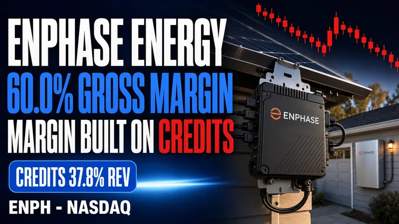 Enphase Energy (ENPH) Q2 FY2026 Earnings: 60% Gross Margin on 20% Less Revenue