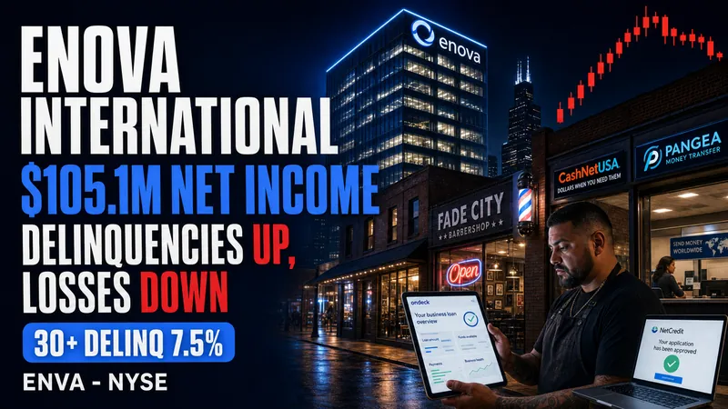 Enova International (ENVA) Q2 2026 Earnings: Record Profit, Rising Small Business Delinquency