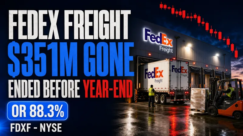 FedEx Freight (FDXF) FY2026 10-K: Operating Income -62%, and the $351M Line That Vanished