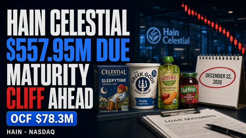 Hain Celestial (HAIN) FY2026 10-K: Going Concern and a $558M December Maturity