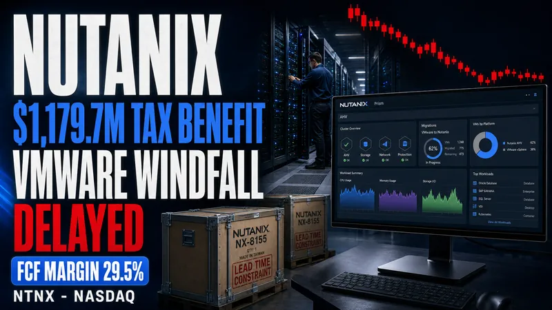 Nutanix (NTNX) FY2026 10-K: The $1.18B Tax Benefit and the Slow VMware Migration