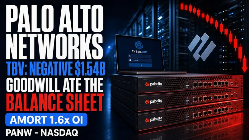 Palo Alto Networks (PANW) FY2026 10-K: CyberArk, $24.4B of Goodwill, Negative Tangible Book