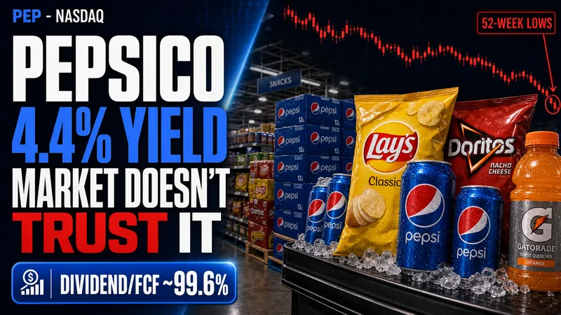 PepsiCo at a 52-Week Low: The 4.4% Yield the Market Doesn't Trust