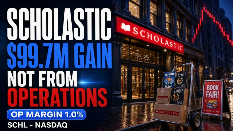 Scholastic SCHL FY2026 Earnings: The $99.7M Headquarters Sale Behind a $56.7M Profit