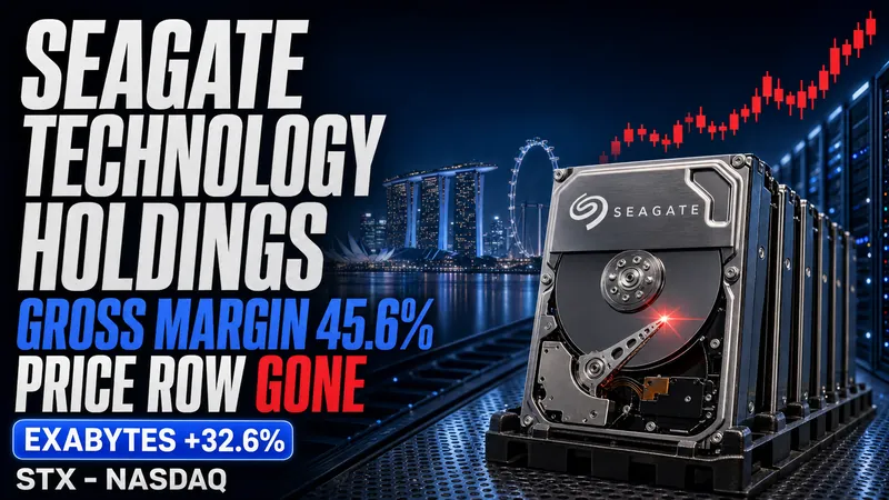 Seagate STX FY2026 10-K: Revenue Up 34%, 789 Exabytes Shipped, 46% Gross Margin