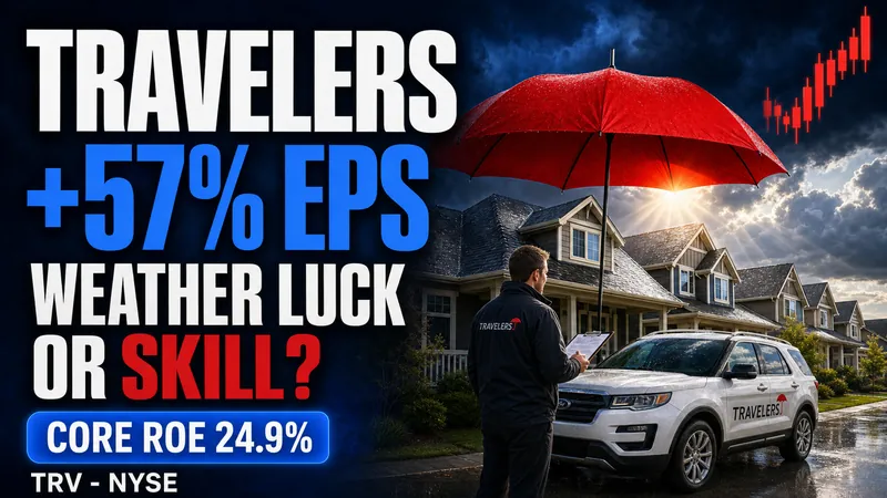 Travelers: Flat Premiums, But Earnings Up 57% - Here's the Catch